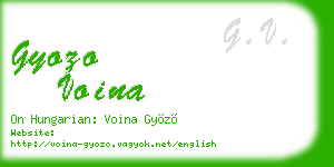 gyozo voina business card